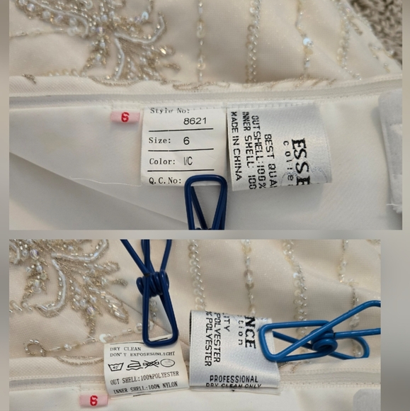 Essence Collection Beaded Halter Bodice Wedding Gown - Picture 12 of 16